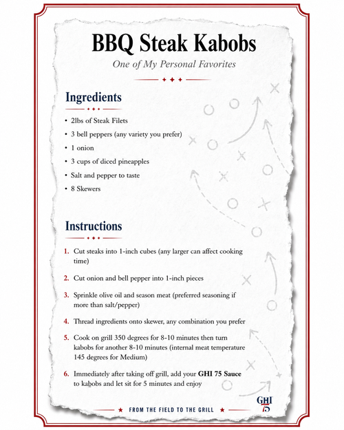 BBQ Steak Kabobs