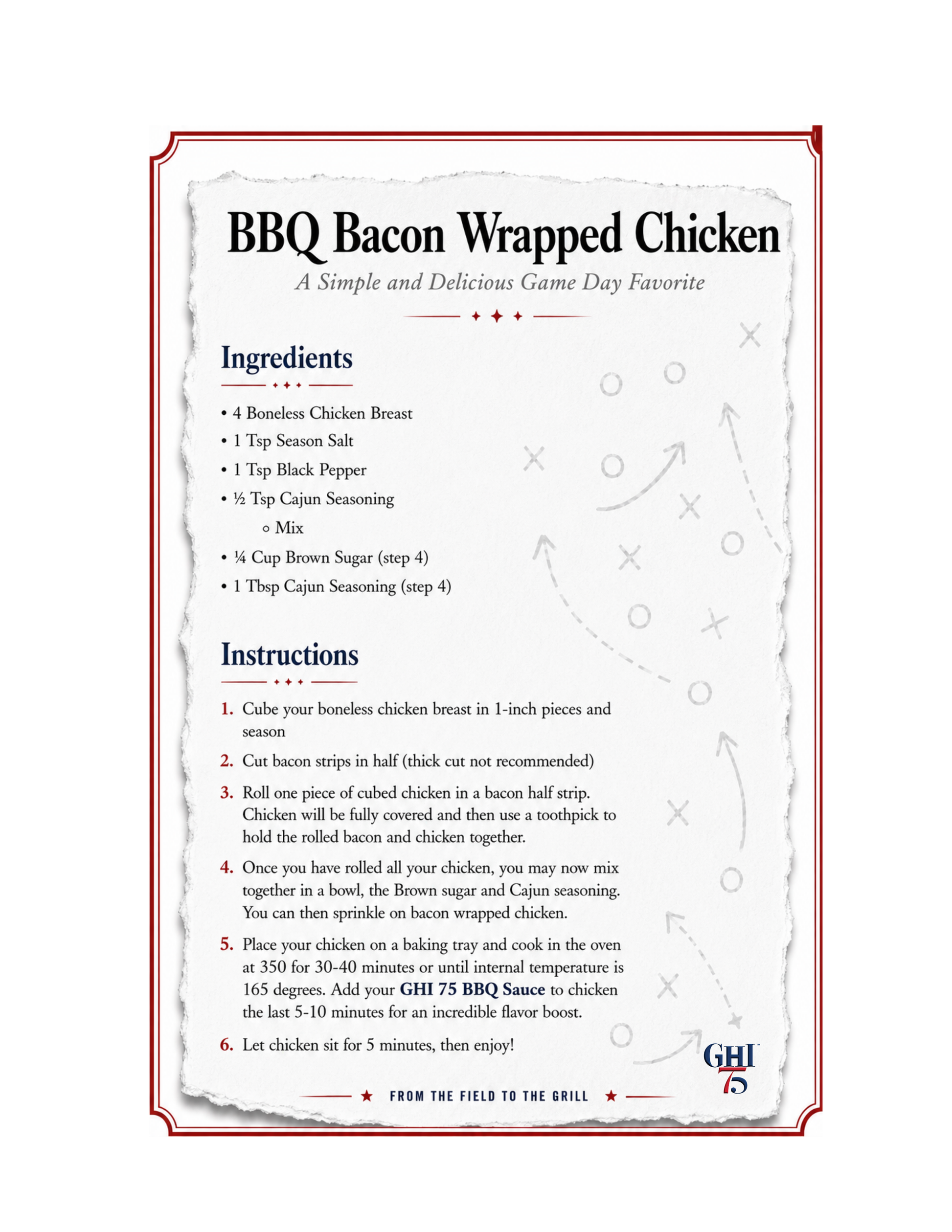 BBQ Bacon Wrapped Chicken
