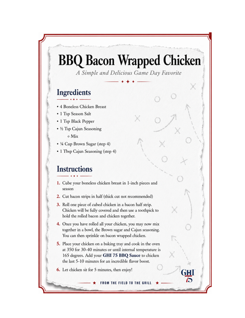 BBQ Bacon Wrapped Chicken
